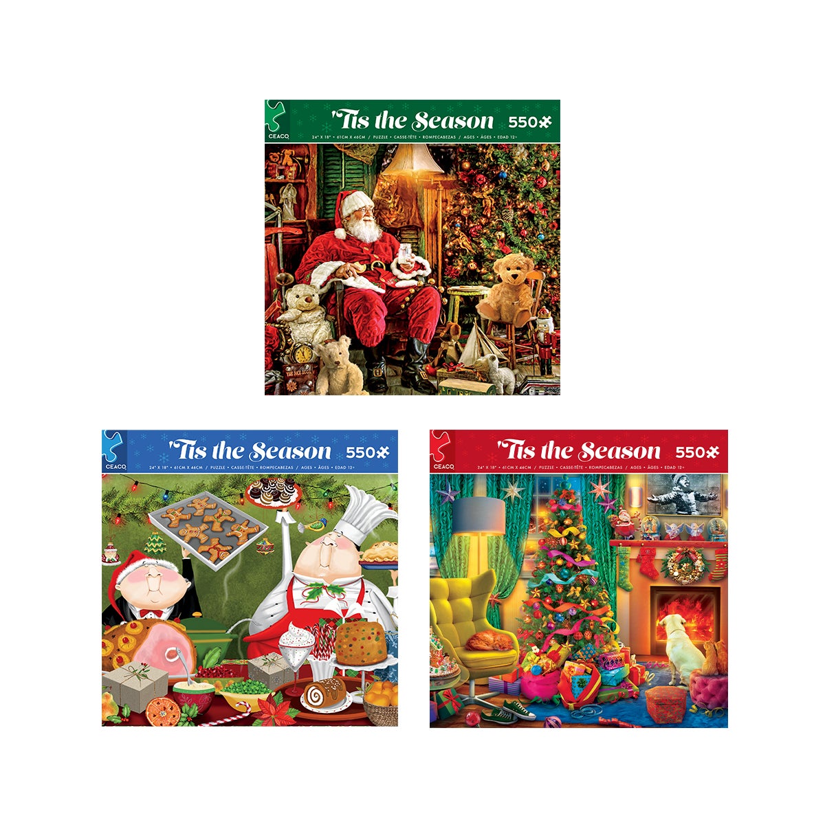 550PC 'TIS THE SEASON ASST (6) BL *HOLIDAY*